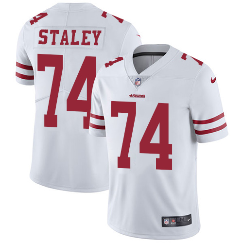 San Francisco 49ers Limited White Men Joe Staley Road NFL Jersey #74 Vapor Untouchable->women nfl jersey->Women Jersey